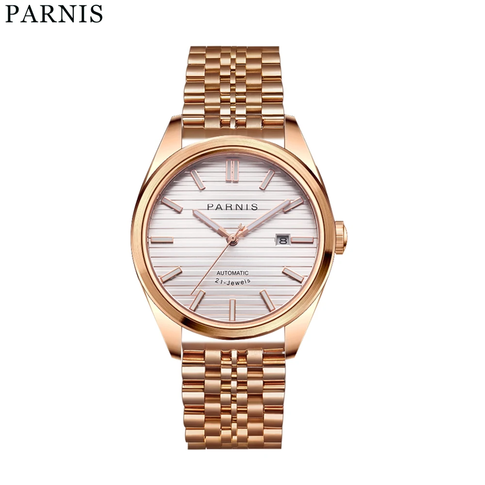 

Parnis 40mm Sapphire Crystal Miyota 8215 Men Mechanical Watch Luminous Mark