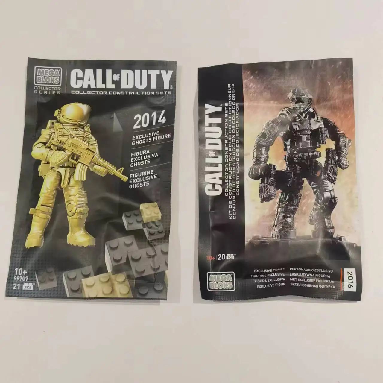 Mega Bloks Call of Duty Exclusive Figures 2014 and 2016 SDCC (99707 and DPW88)