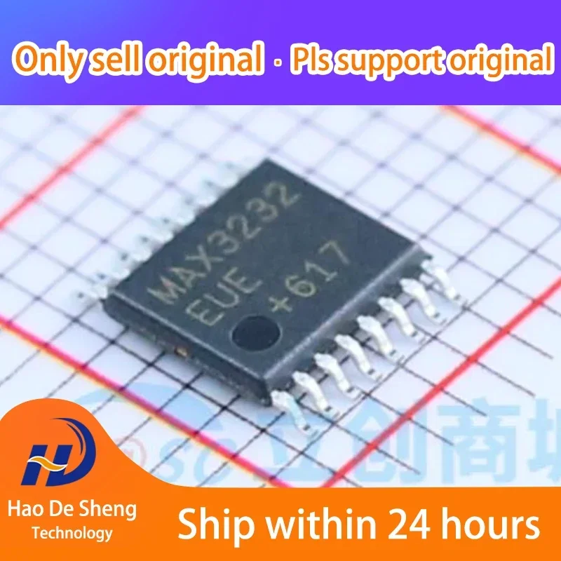 

10 шт./лот RS232 MAX3232EUE+T TSSOP-16 Новые оригинальные в наличии