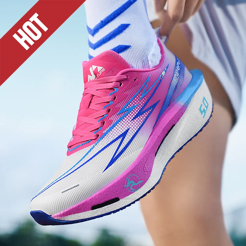 

NEW Plate Running Shoes for Men Women Racing Marathon Stable Rebound Shock-absorbing Training Sneakers Comfortable