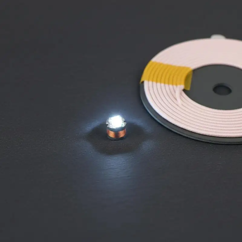 TYPE-C 5V Wireless Power Transfer Transmitter Coil With LED Receiver for DIY Wireless Lighting Model Experiment Kit