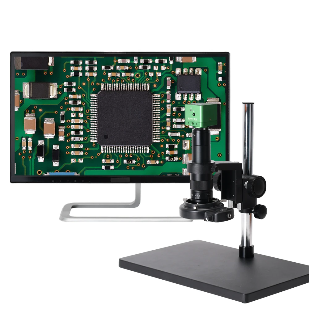 4K USB HD-MI Camera Continuous Zoom 180X C-Mount Digital Microscope For Mobile Repair Electronics Soldering Tools