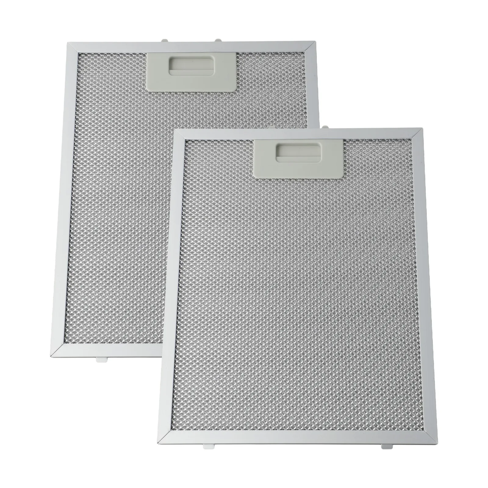2 Pieces Metal Mesh Cooker Hood Filter for Range Hood Ventilation 298 x 239 x 9mm Fit Most Top Brand Cooker Hoods