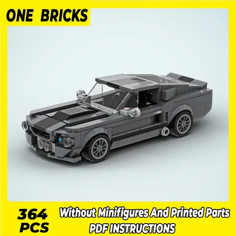 OneBricks Moc Building Blocks Sports car Model Series speed champion GT500 Technology Bricks DIY Toys For Kids Children Gifts