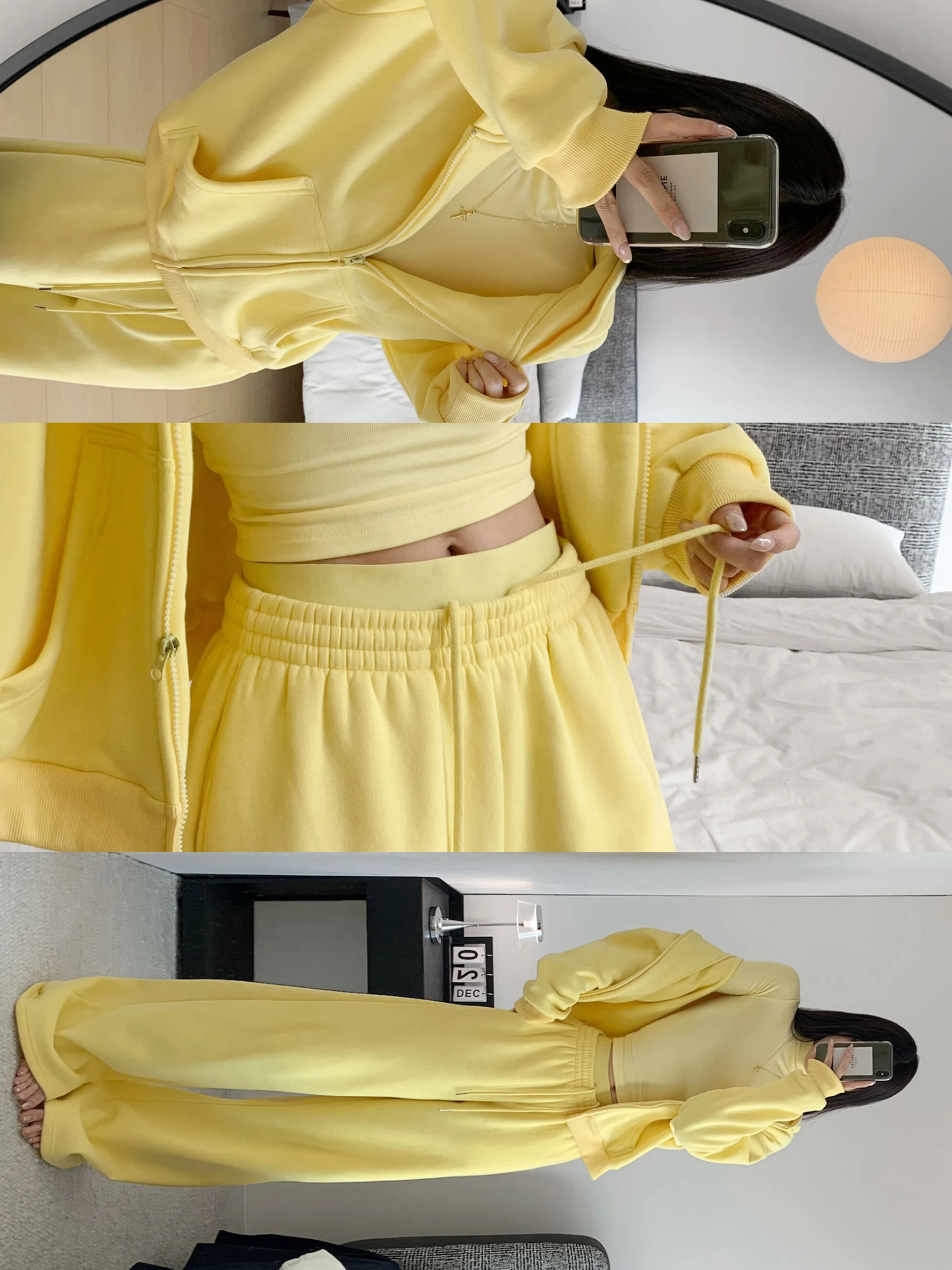 

Loose Casual Women's Hoodie Sweatshirt And Wide Leg Pants Two Piece Set High Waist Winter Comfortable Sportswear Ensemble