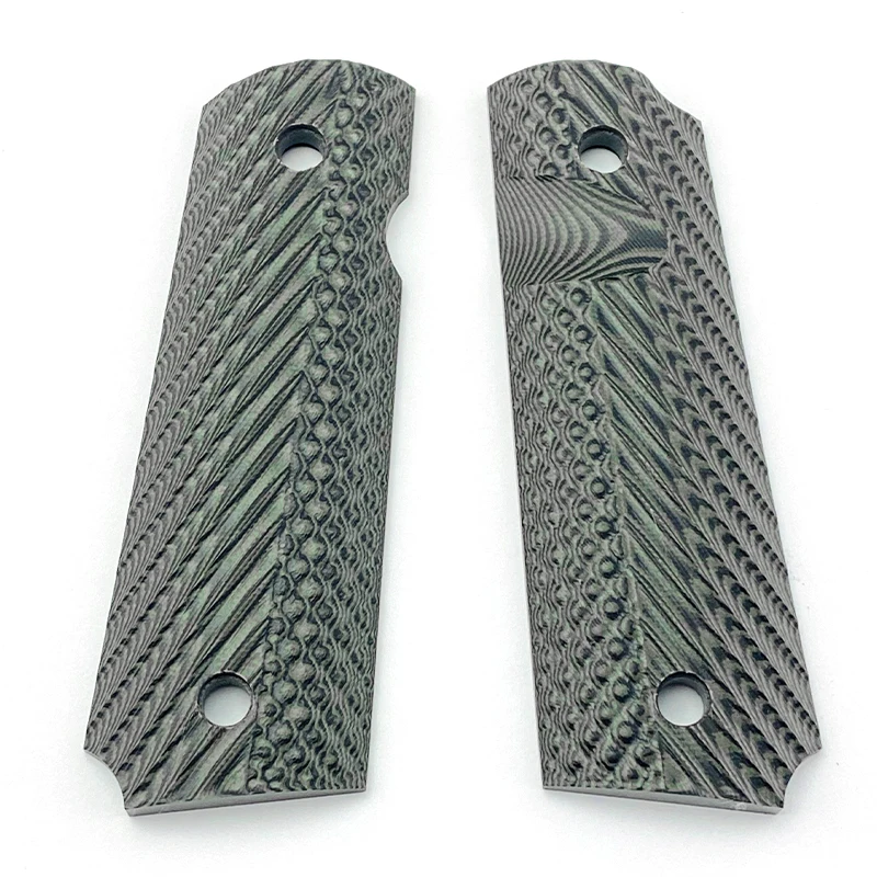 Imagem -02 - Peacock Pattern Grip Handle Patches Escalas de Tamanho Completo Faça Você Mesmo Fazendo Acessórios Material de Substituição Cores G10 1911 Modelos