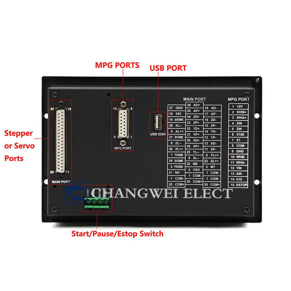 Ddcsv3.1 3/4 Axis Cnc Offline Motion Controller For Engraving And Milling Machine Ddcs V3.1+ 4 Axis E-stop Mpg Handwheel