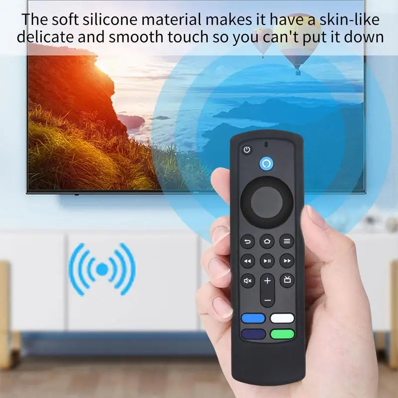 TV Stick Case Silicone Remote Case For Fire TV Sticks 2021ALEXA 3rd Gen 3rd Soft Silicone Cover Dust Anti-Slip Skin Shell