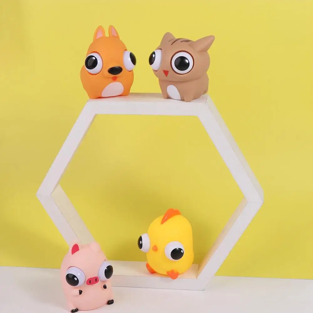 Jouets sensoriels élastiques et doux pour enfants, jouets sensoriels à rebond lent, lapin de dessin animé, ours, chien, chiot