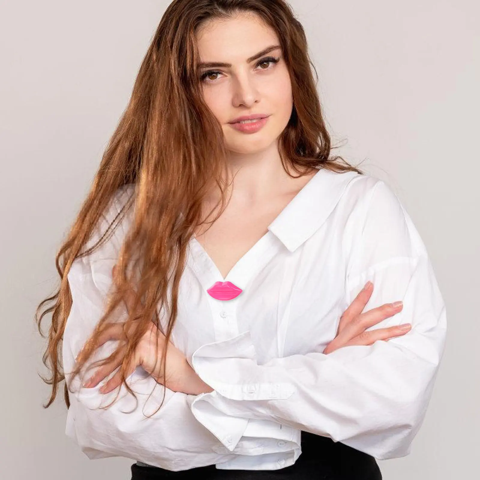 

50Pcs Play Facial Parts Colorful Mouth Parts Large Lips DIY Sewing Buttons for Craft and Garment Accessories Unique Buttons