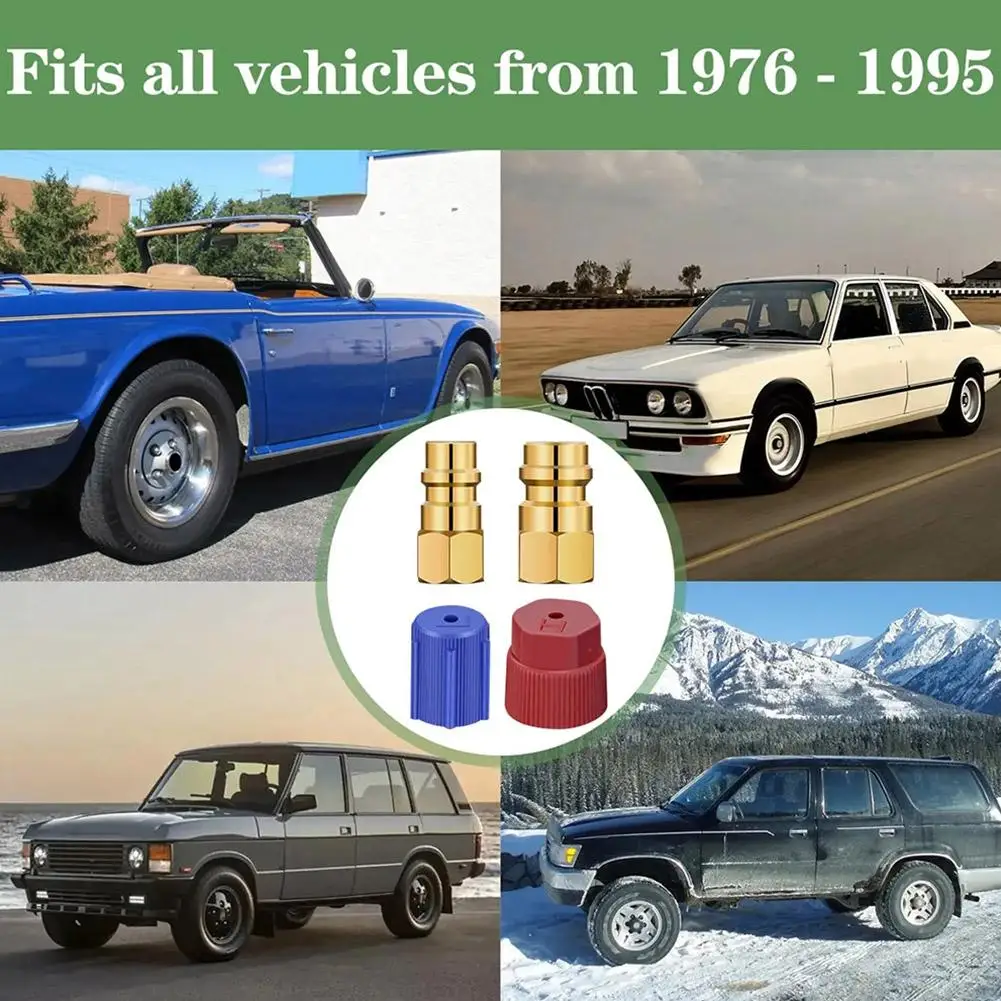 R12 R22 إلى R134a طقم retrotretros ، R12 R22 إلى R134a محولات ، مجموعة منخفضة عالية ، جانب S5y6 المناسب ، 7 16 "، 2