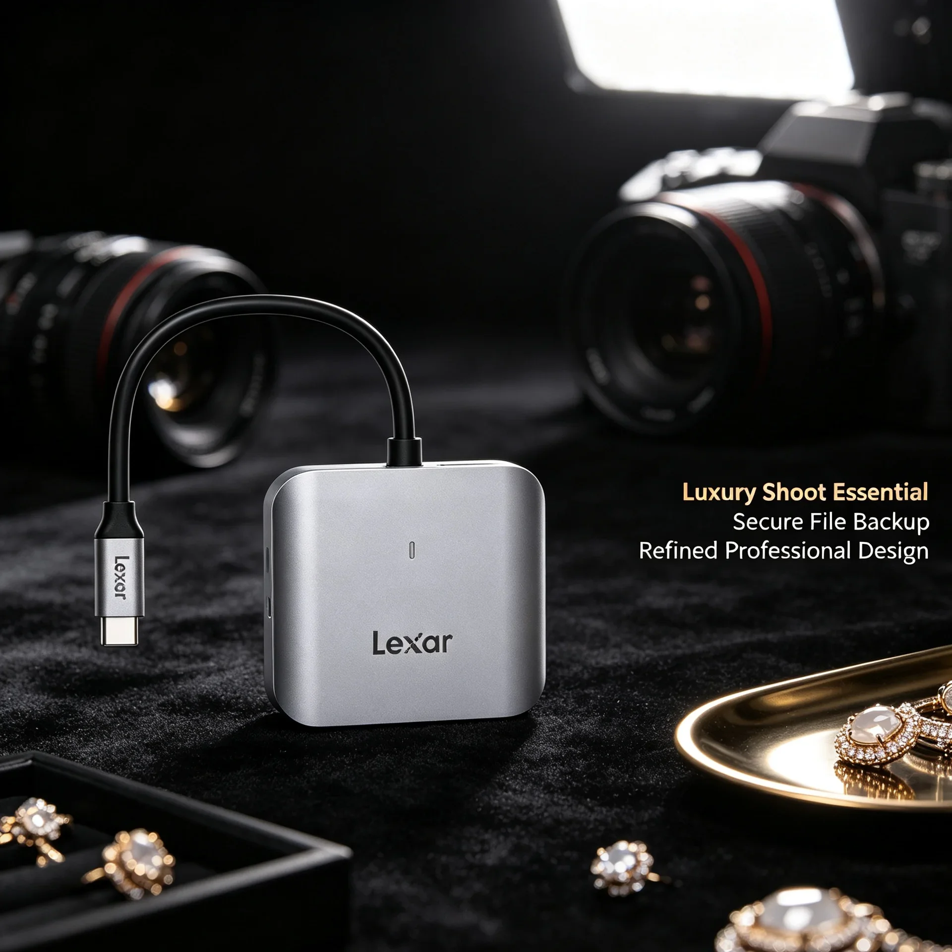 Lexar CFE Card Reader CFexpress Type B 10Gbps USB 3.2 Gen 2 Type C High Speed Card Reader for Camera 8K Video Photo Laptop Mac