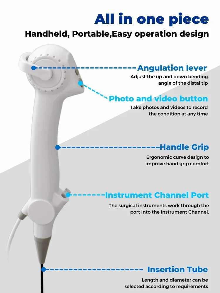 Flexible Disposable Bronchoscope Nasolaryngoscope Bronchoscope ENT Endoscopy