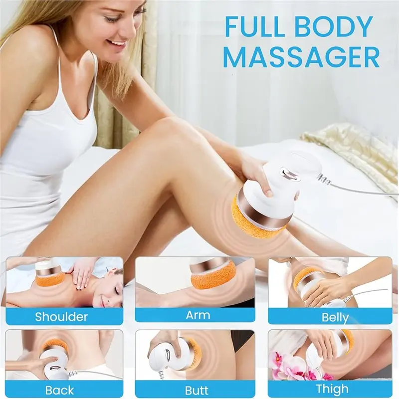 Cellulite Massage Machine-Electric Body Sculpting Device For Stomach Belly, Handheld US Power Adapter US PLUG