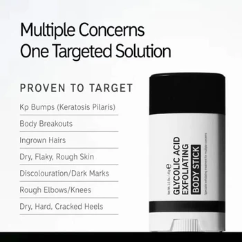 Exfoliating Body Stick Multiple Glycolic Acid Cleaning Long-lasting Moisturizing…
