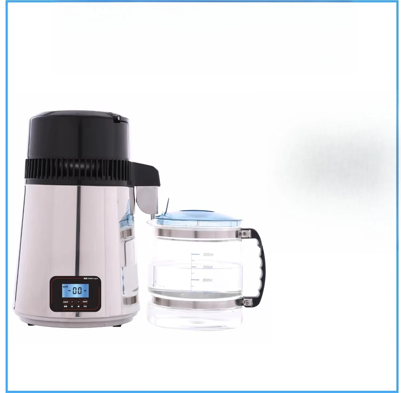 Distiller, distillation water maker, small laboratory distillation unit for home use