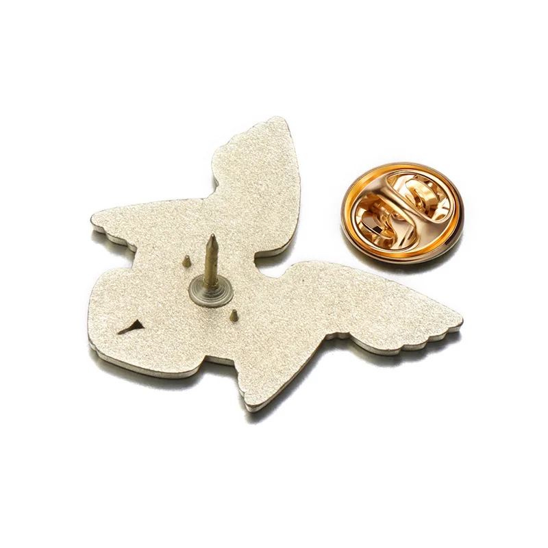 Fantasy Series Enamel Pin Blue and white winged angel eye brooch Hat Lapel Accessories Metal Badge Gift Jewelry Wholesale