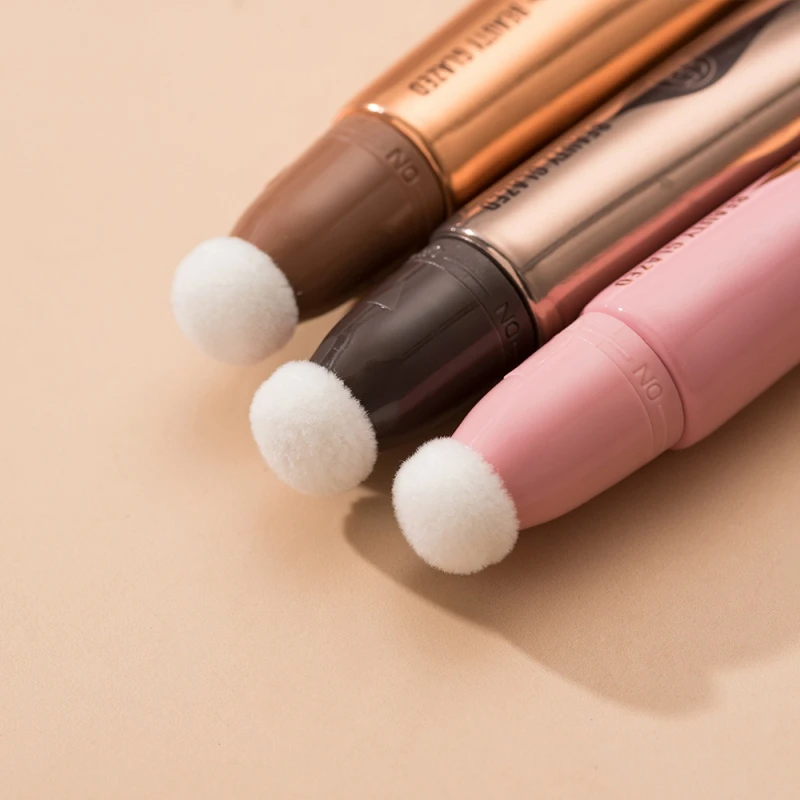 7 สี Face Liquid Highlighters สุขภาพความงาม Bronzers Wand Contour พร้อมเบาะรองนั่ง Blush Pink Matte Diamond Maquiagem 15ml