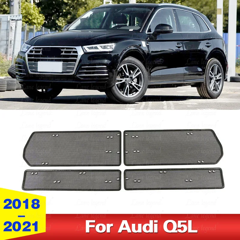 Автомобильная сетка от насекомых, вставка в переднюю решетку, сетка для AUDI Q5 Q5L 2018-2021, без камеры, автоаксессуары Автомобильная сетка от насекомых, вставка в переднюю решетку, сетка для AUDI Q5 Q5L 2018-2021, без камеры, автоаксессуары