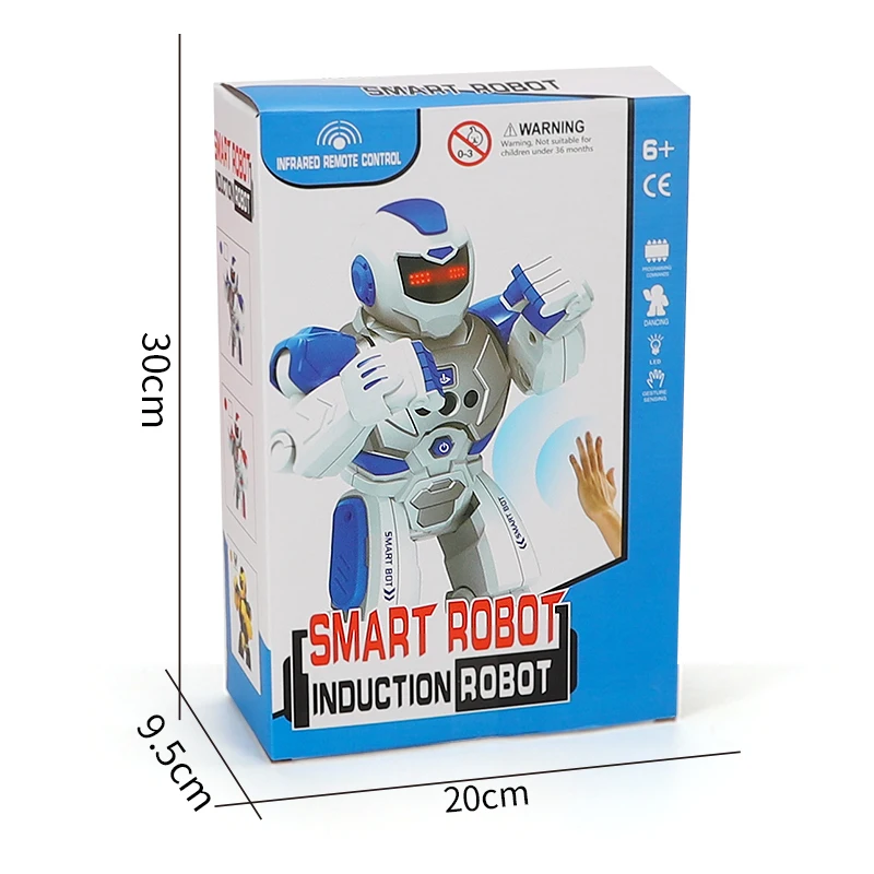 Mechanical Combat Police Early Education Intelligent Robot Electric Singing Infrared Sensor Children\'s Remote Control Toys