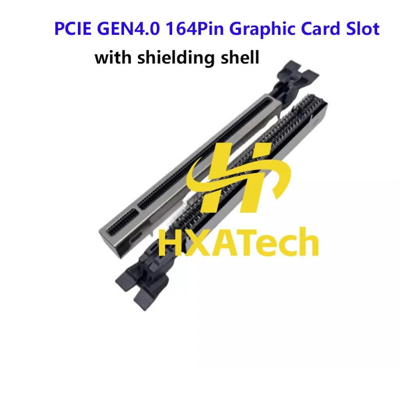 HXATech-Desktop PCIE GEN4.0 164Pin Video Graphics Card slot with shielding shell PCIE Gen3.0 164pin GPU Card Socket