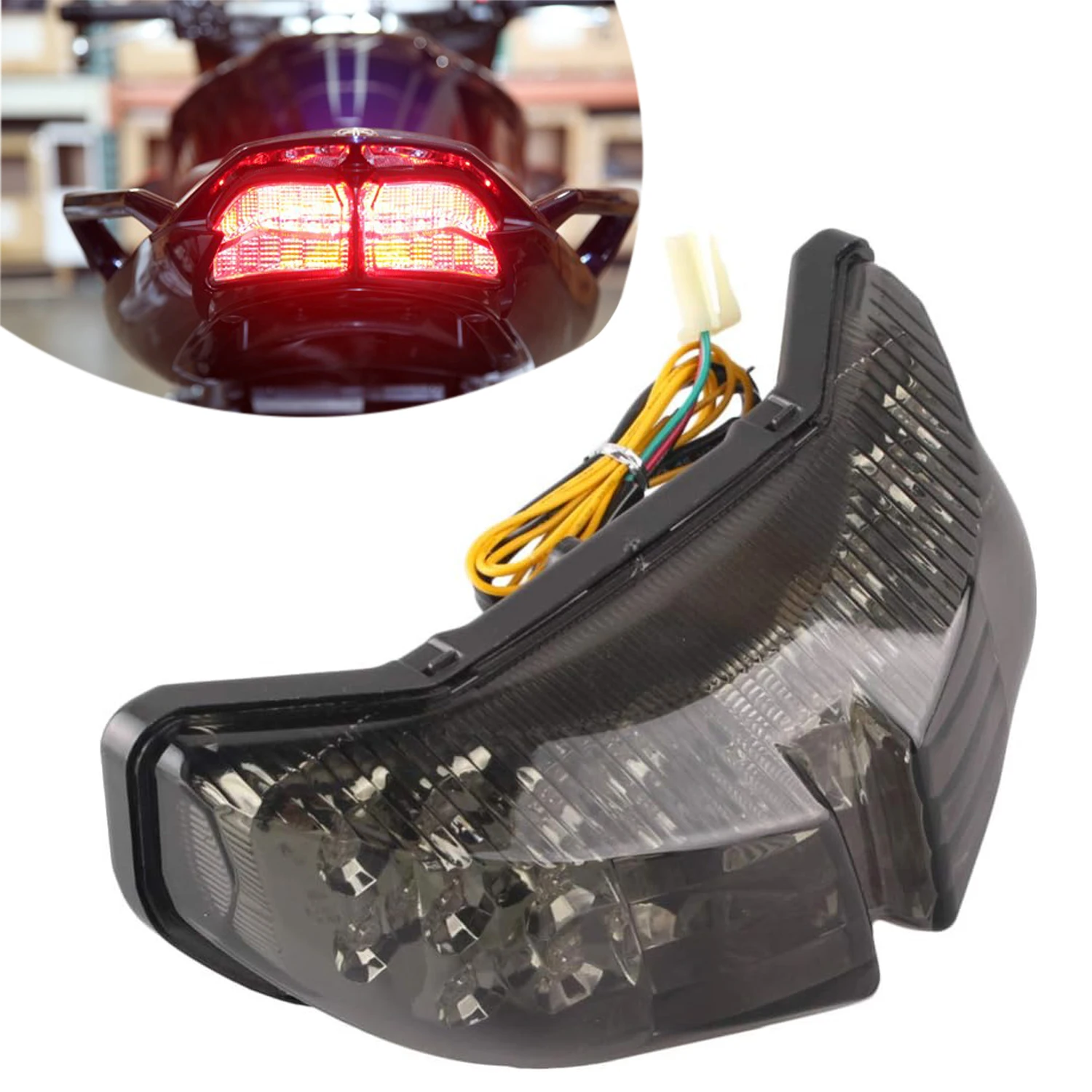 

For Yamaha Fazer FZ1 2006-2015 FZ8 2011-2013 Taillight Integrated LED Tail Brake Turn Signal Light