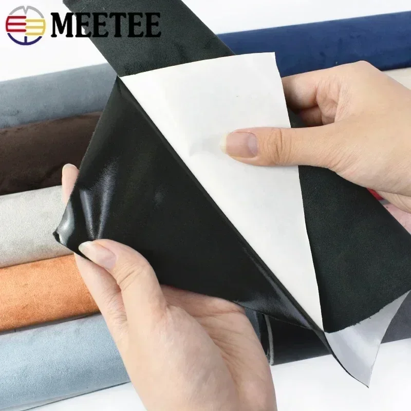 Meetee Suede Self-adhesive Fabric Stretchable Anti-scratch Fabrics For Jewelry Box Car Interior Modification Stickers By Meter