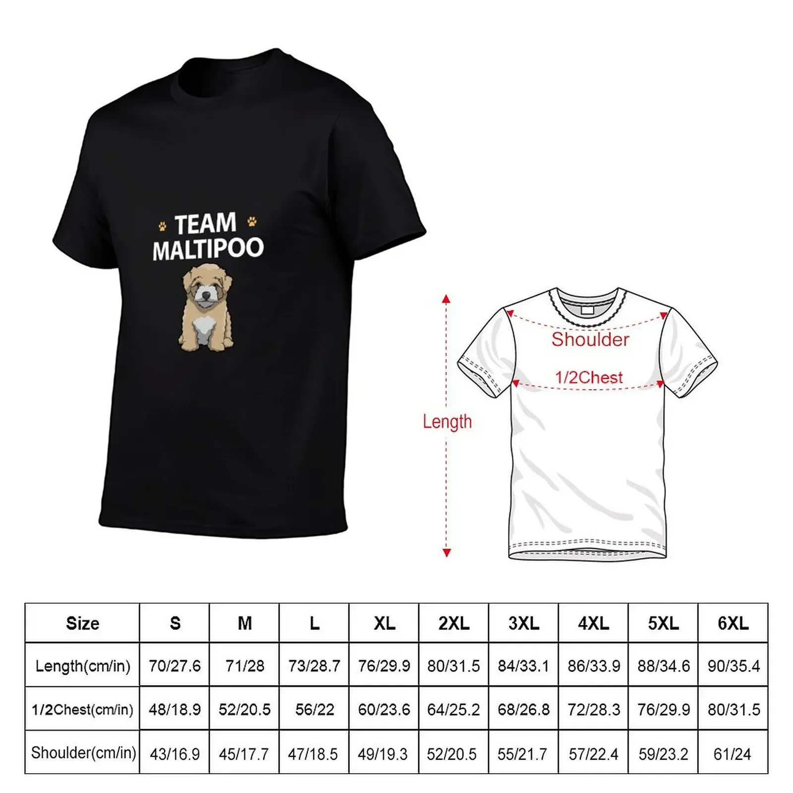 Team Maltipoo T-Shirt vintage graphic tee man t shirt anime clothes Men's t-shirts