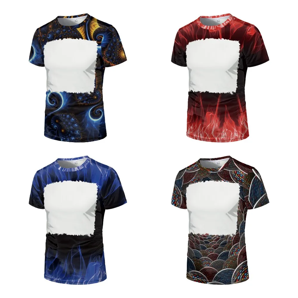 Polyester Tshirts Short-sleeved Modal Advertising Shirt Blank T-shirt Sublimation Culture Shirt Tops For Heat Transfer Print