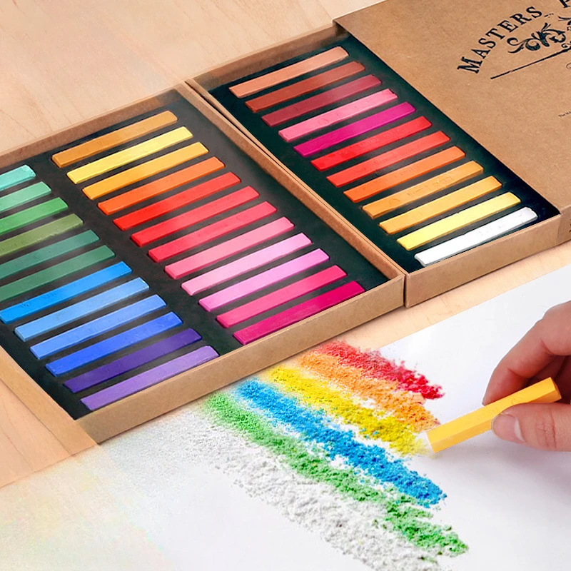 12/24/36/48 Color Marley Color Chalk DIY Clay Paint Pigment Professional Painting Set Beginner Oil Pastel Doll Makeup Chalk