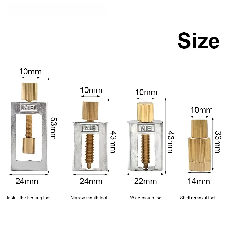 High-Speed Drill Bearing Installation and Removal Tool, Universal Collet Replacement Parts, Dental Handpiece Repair Tools