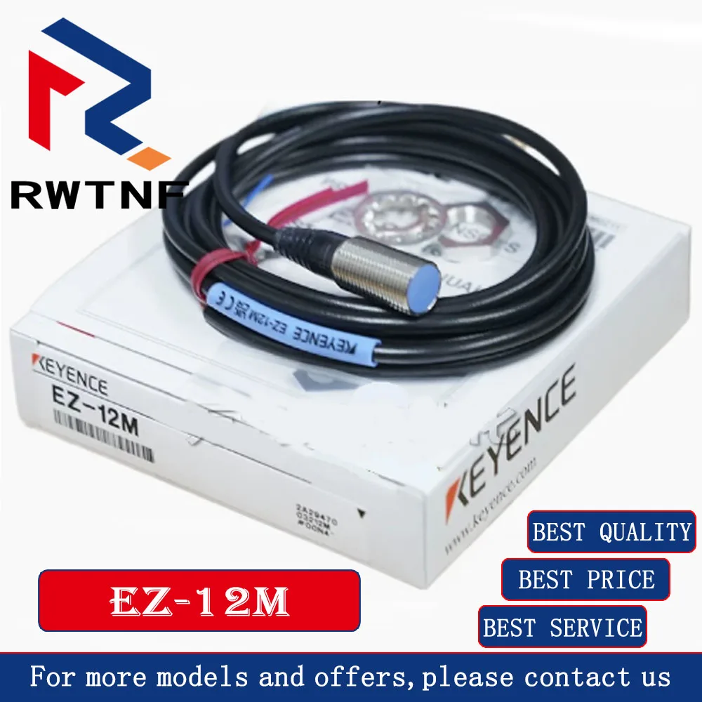 Brand New Genuine EZ-12M KEYENCE 4-wire sensor, Proximity Switch, complete accessories, 100% original warehouse stock