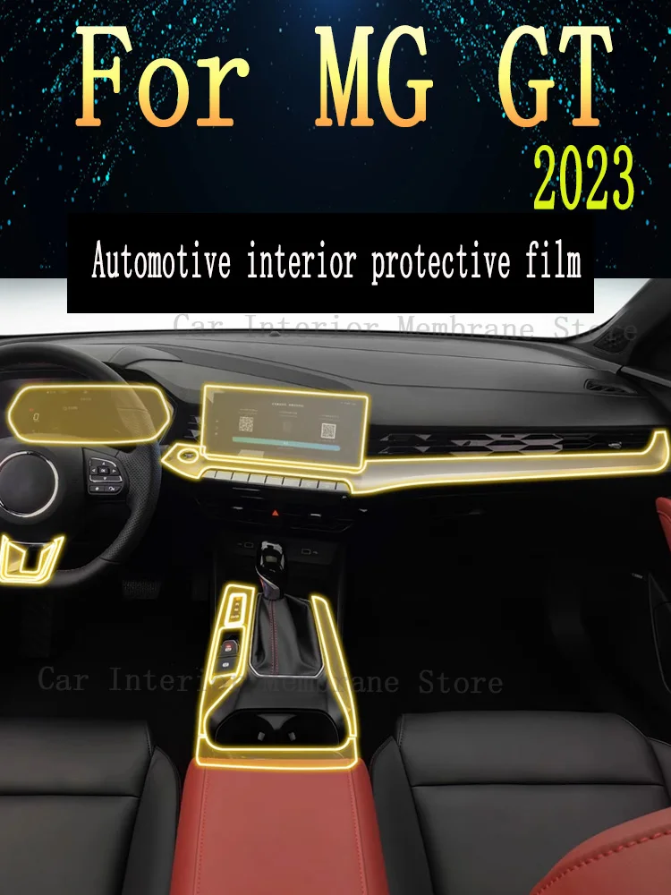 

For MG GT 2023 Car Gearbox Panel Film Dashboard Protective Sticker Interior Anti-Scratch Film Cover Accessories