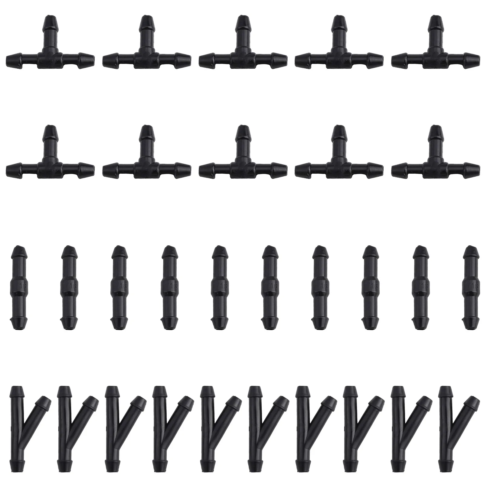 30 قطعة من موصلات خرطوم غسالة الزجاج الأمامي TYI تتضمن أنواع 10 Y 10 T و10 I لأداء فعال لغسالة السيارات