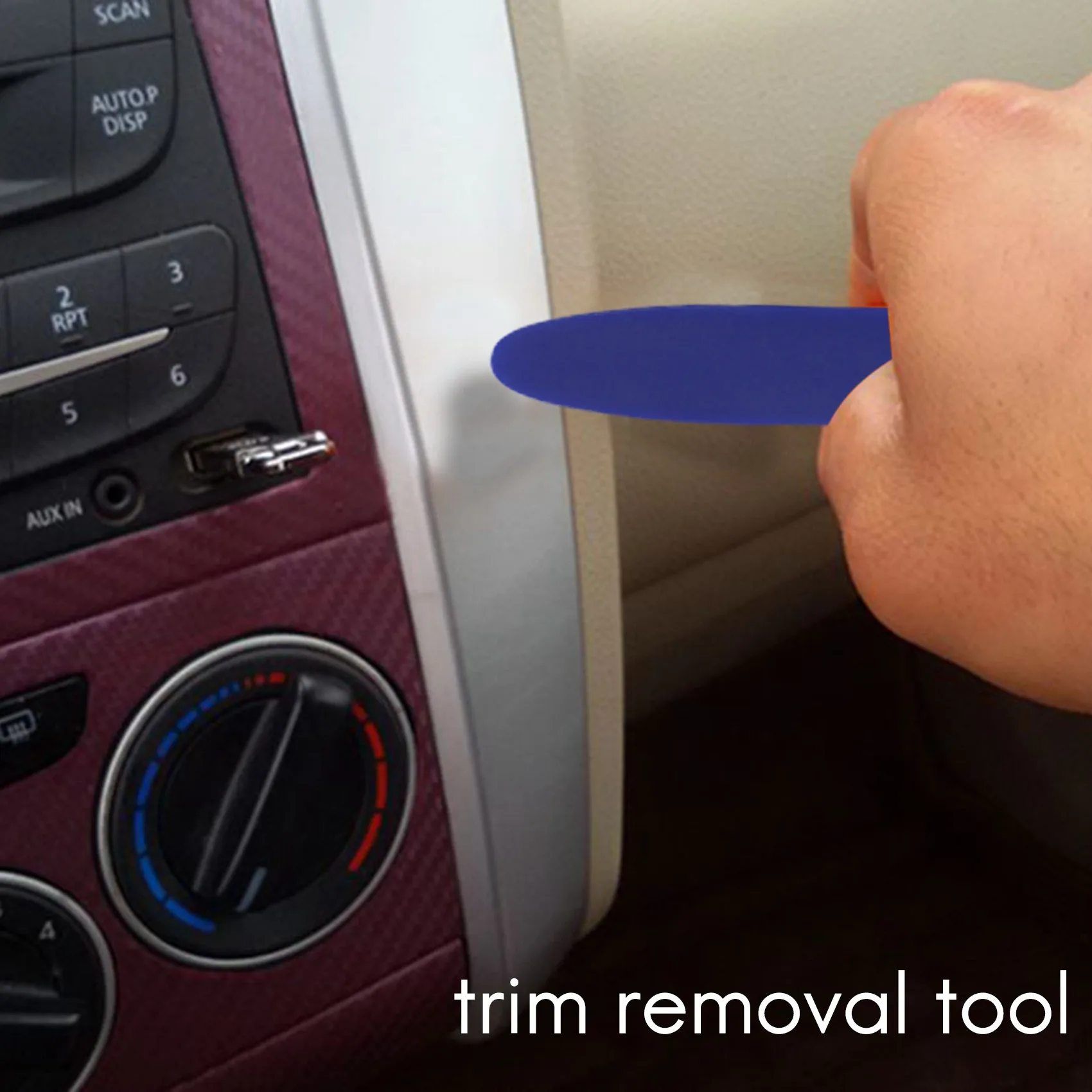 자동 트림 및 제거 도구 키트-자동차 대시보드 라디오 오디오 설치 도구용 패널 제거 도구 4개