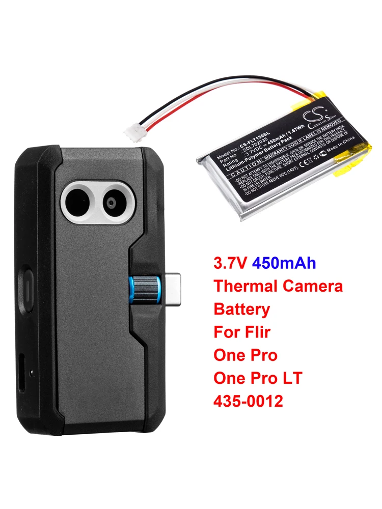 Cameron Sino 450mAh bateria para Flir One Pro LT 435-0012 LF602035-02 SDL702035