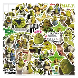 52pcs Cartoon Monster Shrek Graffiti Sticker DIY Suitcase Laptop Suitcase Guitar Star Sticker Waterproof Decals