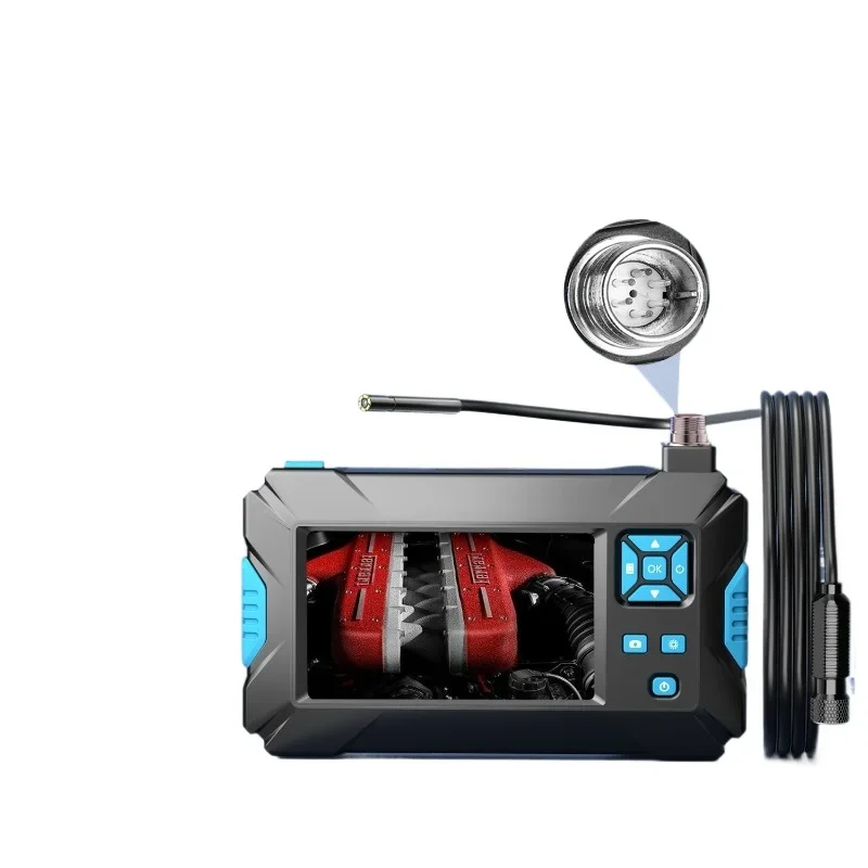 High definition car endoscope with screen 5.5mm lens Industrial maintenance Camera inspection Pipe endoscope