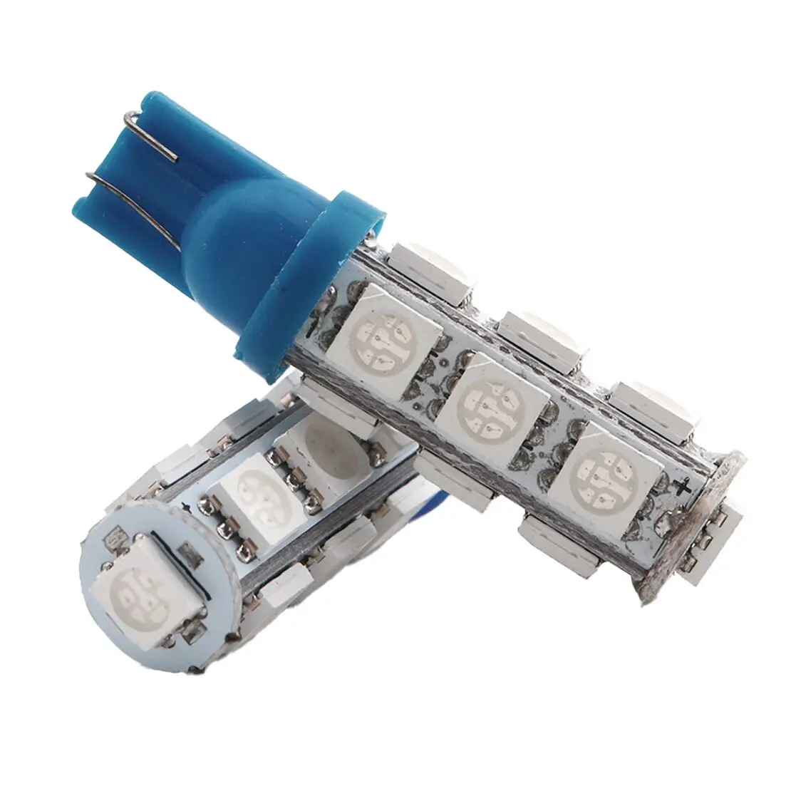 10Pcs Ice Blue T10 5050 W5W 13SMD LED Light Lamp Bulb for RV Camper Car 193 194 2821 922 158 160 161 161B 168 168A 912 12V 5W