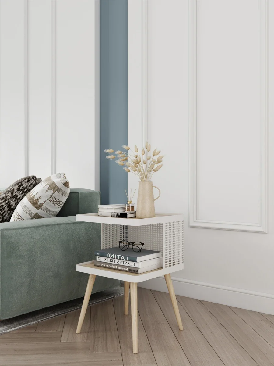 Nordic bedside table, simple and luxurious storage cabinet, simple bedroom style, modern small cabinet, economical storage rack