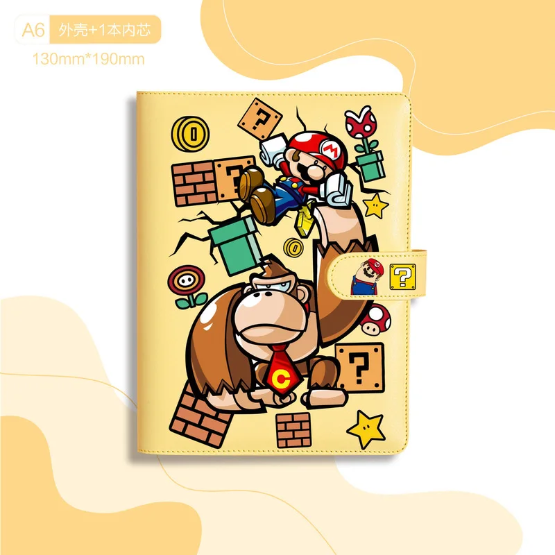 Miniso Cute Birthday Gift A6 Magnetic Buckle Notebook Handbook High Beauty Niche Ins Diary Student Stationery Gift