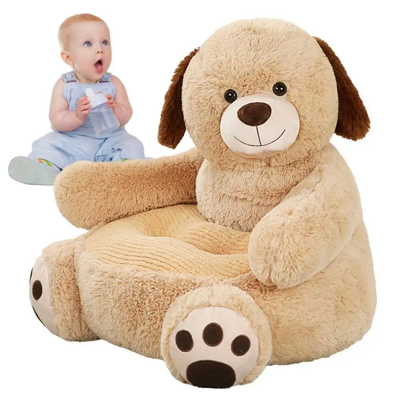 Plush Chair For Children Cartoon Plush Sofa Armchair Soft Plush Texture Decoration Accessory For Bedroom Kids Room Balcony And