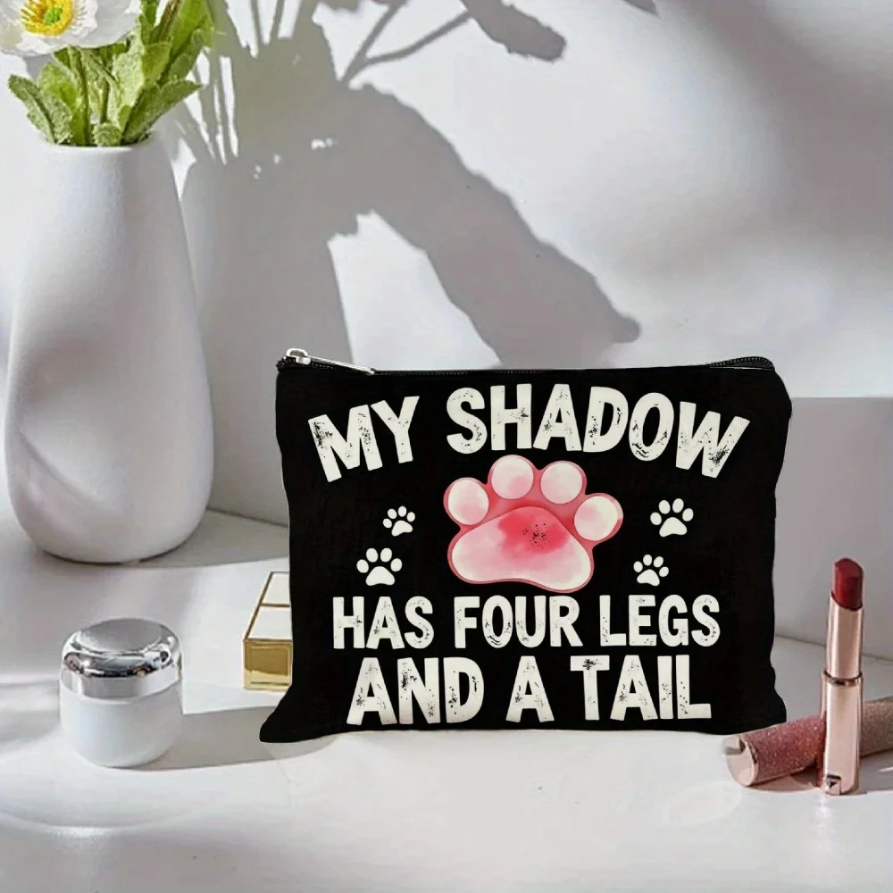 Urocza kosmetyczka dla miłośników zwierząt - urocza, wielofunkcyjna saszetka na zamek błyskawiczny, etui na biżuterię, idealna podróżna mała saszetka na zamek.