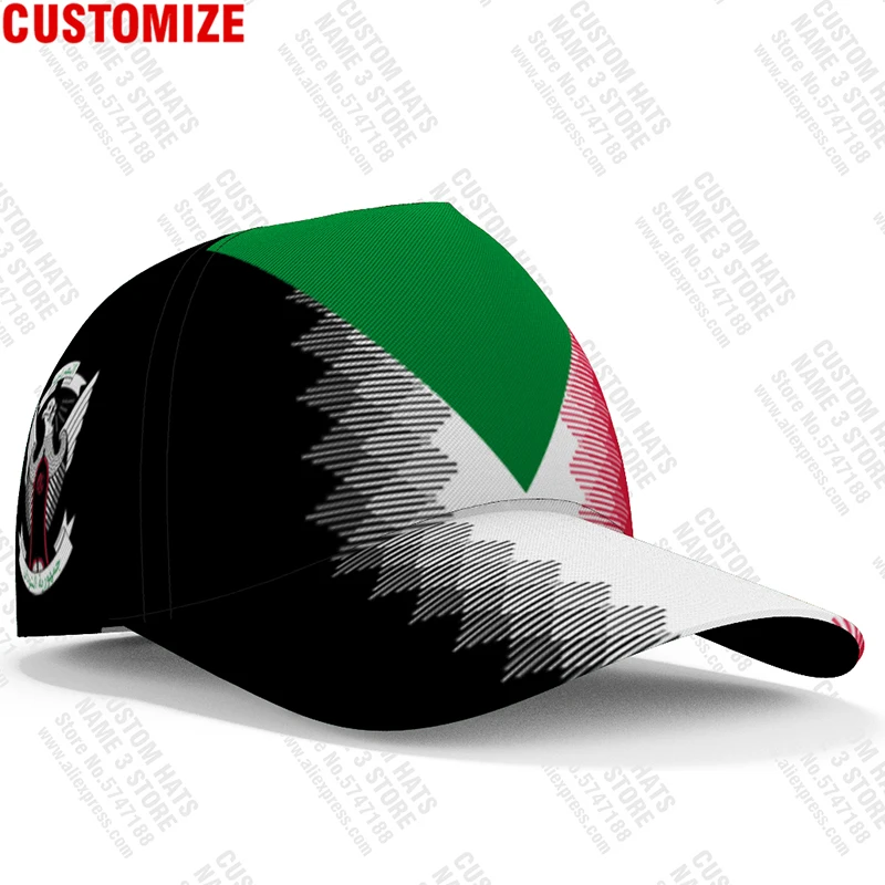 Sudan Baseball Caps Free 3d Custom Made Name Team Logo Sd Hat Sdn Country Travel Islam Nation Sudanese Arab Flag Arabic Headgear