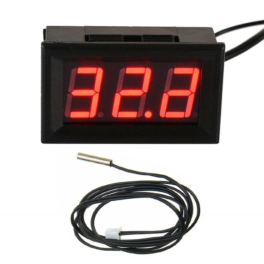 12V LED Digital Probe -50 ~ 110°C Detector Electronic Temperature -50~110℃ 0.5s Rate All-Purpose Temperature Aquarium Control