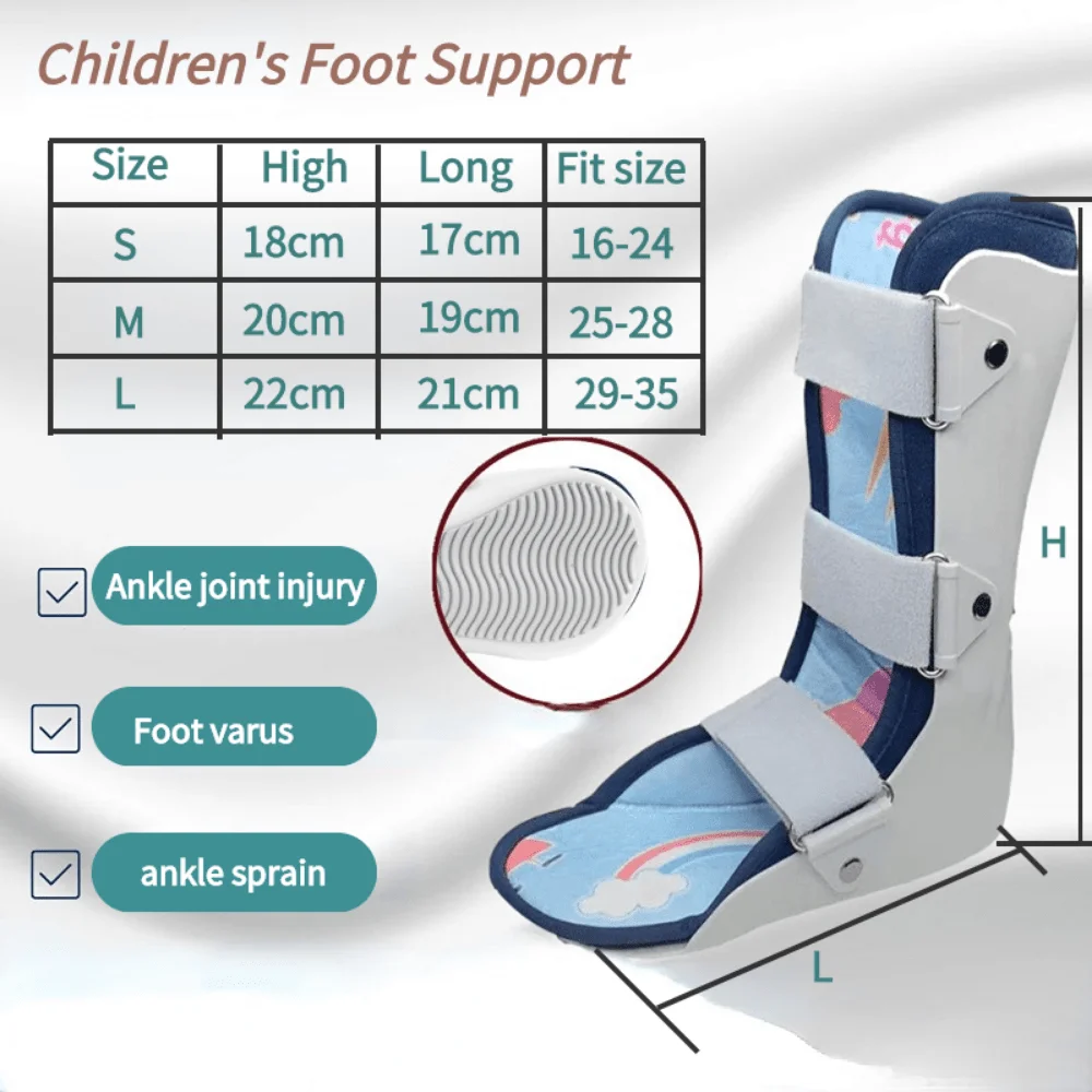 Foot Drop Support Splint Varus Valgus Orthotics Ankle Joint Fracture Fixation Brace Foot Support