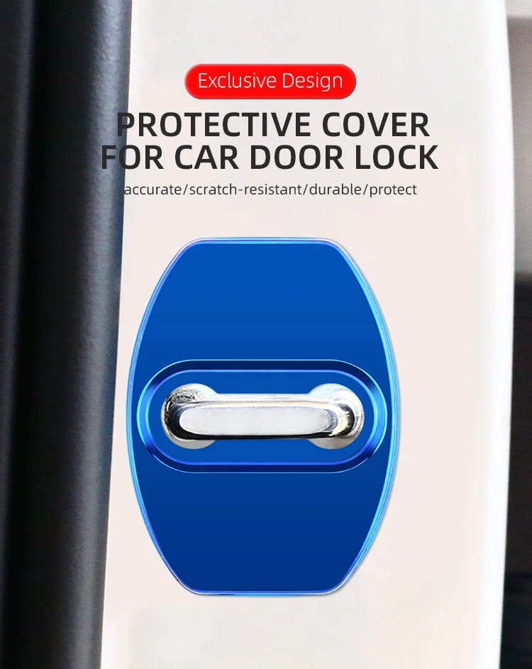 4PCS Car Door Lock Buckle cover car accessories interior protector Buckle For MG3 Hybrid plus 2024-present