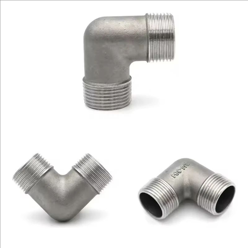 5pcs/10pcs 90 Degree Male Thread Pipe Elbows Standard Size for Plumbing Construction Water Drainage Flow