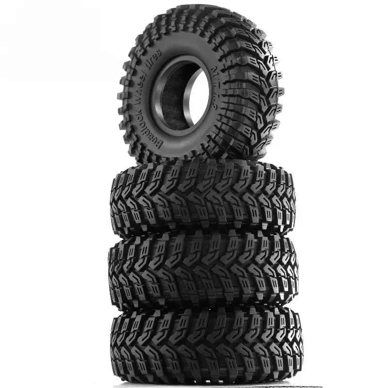 

1.9 inch Rubber Beadlock Wheel Tires w/ Sponge for Axial AXI03004 Capra 1/10 RC Car Monster Truck Upgrade Parts