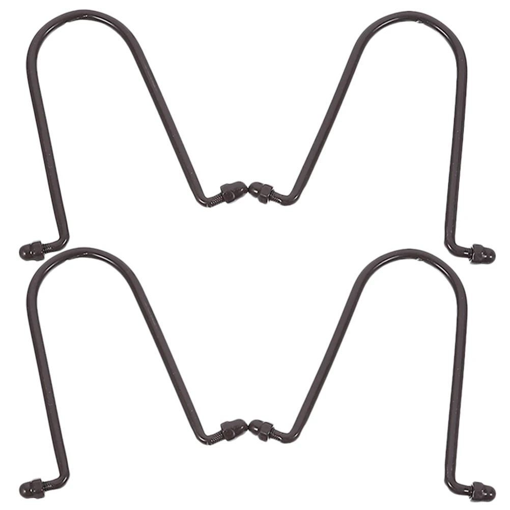 

4pcs Rain Chain Hook Hangers Gutter Clips Iron Downspout Adapter RustProof Drainage Design Outdoor Decor Lightweight Portable